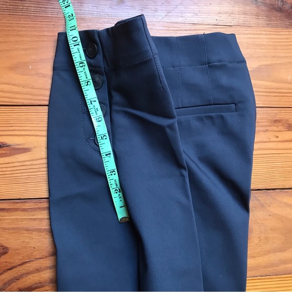 Loft High Waist Navy Sailor Pants, EUC, 0 - Picture 9 of 13